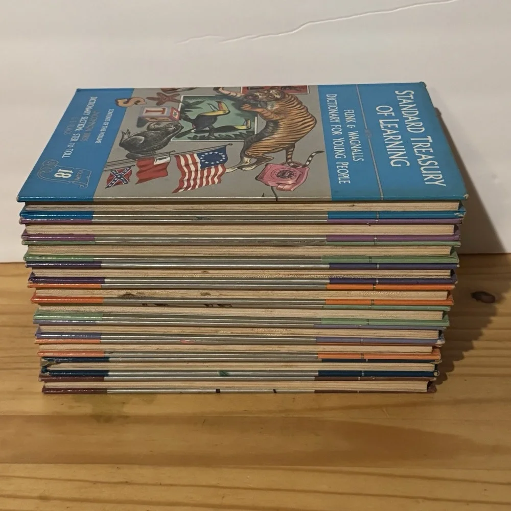 Funk & Wagnalls Standard Treasury of Learning 1960 Vintage Book Set 10 Volumes